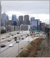  ?? ?? Traffic moves along the Interstate 76 highway in Philadelph­ia, in March of 2021.