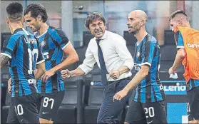  ?? FOTO: EFE ?? Antonio Conte, sancionado Vio su quinta amarilla el miércoles ante el Sassuolo (3-3)