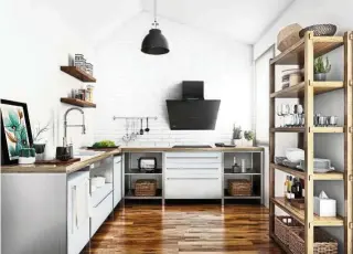  ??  ?? The sleek Nano Light Cooker Hood decreases the hassle of cooking and cleaning.