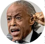  ?? ?? The Reverend Al Sharpton gave the
eulogy at Lyoya’s funeral.