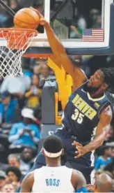  ?? Jack Dempsey, The Associated Press ?? Kenneth Faried is dealing with no longer being a Nuggets starter.