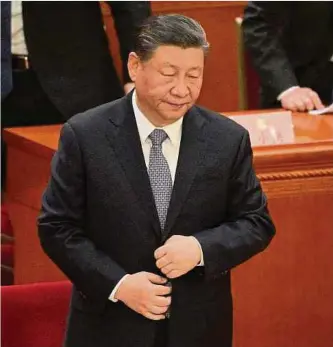  ?? ?? Chinas Staats- und Parteichef Xi Jinping steht innenpolit­isch unter Druck.
