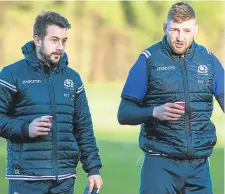  ??  ?? Greig Laidlaw (left) and Finn Russell.