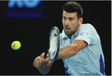  ?? Getty Images ?? Novak Djokovic beat Adrian Mannarino in straight sets