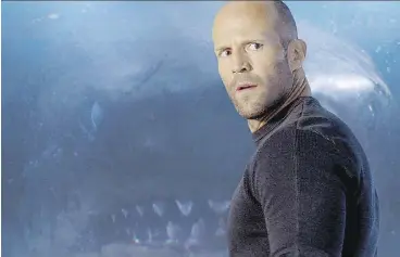  ?? PHOTOS: WARNER BROS. ?? Jason Statham is up against it in The Meg, a terrorizin­g shark tale that’s generating box-office gold for its U.S. and Chinese producers.