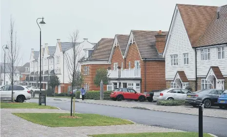  ?? ?? A Sussex housing developmen­t. Picture by Steve Robards