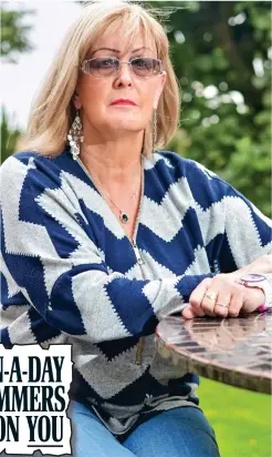  ??  ?? Tuesday’s Daily Mail and, right, scam victim Jan Dean, who wants to warn others