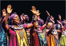  ??  ?? PRESIDENT Cyril Ramaphosa has led the tributes hailing the Soweto Gospel Choir’s success.