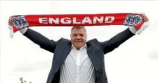  ??  ?? New England manager Sam Allardyce will face his first test when his side take on Slovakia in their World Cup qualifier.