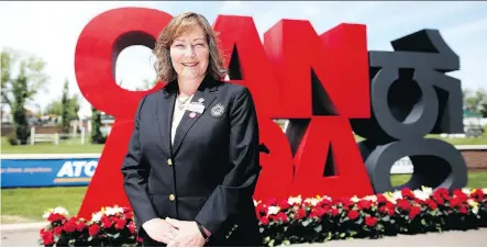  ?? LEAH HENNEL ?? Linda Southern-Heathcott says Spruce Meadows is adding Canada 150 celebratio­ns to its regular schedule this year.