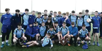  ??  ?? Summerhill College’s juveniles celebrate after winning the Connacht Juvenile title.