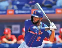  ?? AP FILE PHOTO/JULIO CORTEZ ?? The New York Mets’ Dominic Smith is among players who made it to the majors with their bats, not gloves. They’d be natural fits at designated hitter, if the National League adopts it for 2020.