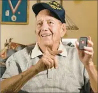  ??  ?? WWII HERO GETS TO STAY AT HOME: Pete Shaw has always been sharp as a tack, but when the minor falls started, Pete nearly landed in a nursing home. But Pete dodged all that when his daughter-in-law found this number (1-800-929-8049 EXT: FHHW511) and got him a tiny medical alert device that instantly connects him to help whenever and wherever he needs it with no monthly bills ever.