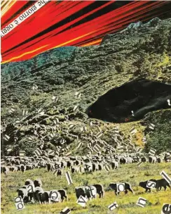  ??  ?? Nanni Balestrini, »Epoca«, 1971, Collage, Papier, 30,5 x 25 cm