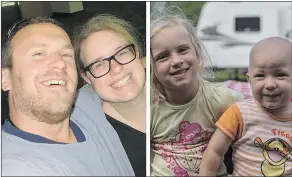  ?? — FACEBOOK FILES ?? From left: Jordan Van De Vorst, 34; Chanda Van De Vorst, 33; daughter Kamryn, age five; and son Miguire, age two. The family was killed in a collision near Saskatoon on Sunday.