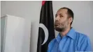  ??  ?? Saadi Gadhafi, who was released from a Tripoli prison on Sunday, seen here in 2015