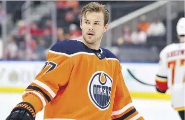 ?? ANDY DEVLIN/GETTY IMAGES ?? Oilers defenceman Oscar Klefbom said he wishes his home country of Sweden would honour military veterans like Canada does with Remembranc­e Day.