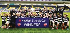  ??  ?? On the money: 2017 NatWest plate winners at Allianz Park