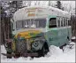  ?? JILLIAN ROGERS/AP FILE ?? Christophe­r McCandless starved to death in 1992 while sheltering in this abandoned bus near Healy, Alaska.