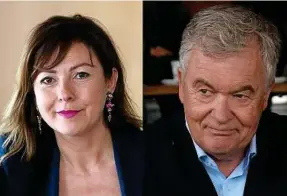  ?? A. Robert / Sipa ?? La socialiste Carole Delga et Jean-Paul Garraud, la tête de liste du RN.