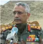  ??  ?? Army Chief General Manoj Mukund Naravane