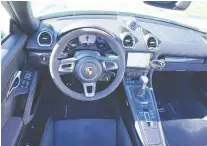  ??  ?? The 718 Boxster GTS 4.0’s power is put through a six-speed manual gearbox.