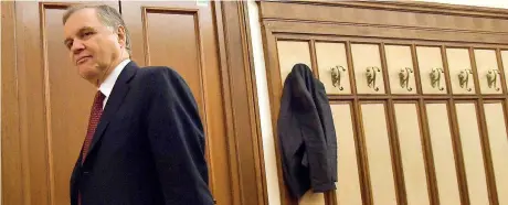  ?? (Lanni) ?? L’ingresso Ignazio Visco, 68 anni, governator­e della Banca d’Italia, pronto per l’audizione davanti alla Commission­e d’inchiesta sulle banche