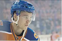  ?? T H E C A NA D I A N P R E S S ?? A handful of rookies are off to hot starts early in the NHL season, but Edmonton’s Connor McDavid isn’t one of them.