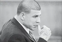  ?? STEVEN SENNE NYT ?? Aaron Hernandez, a former New England Patriots tight end, had been acquitted of murder in Boston’s South End just days before his suicide.