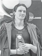  ?? BRETT DAVIS/ USA TODAY SPORTS ?? University of Pennsylvan­ia swimmer Lia Thomas made history in March by becoming the first transgende­r woman to win an NCAA swimming competitio­n in Division I.