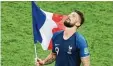  ?? Foto: Bouys, afp ?? Olivier Giroud ist Weltmeiste­r – und das ganz ohne Torschuss.