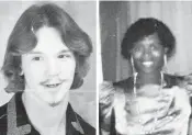  ?? NEWTON COUNTY CORONER’S OFFICE ?? Brad Doe, left, was identified as John Ingram Brandenbur­g Jr. of Chicago and Charlene Doe was identified as Jenifer Noreen Denton, who went missing in 1988. Her murder case remains open decades later.