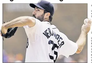  ?? AP ?? DETROIT ROCKED CITY: Justin Verlander’s struggles since coming off the disabled list are one factor that could force the Tigers from adding pieces at the trade deadline, writes The Post’s Joel Sherman.