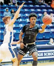  ??  ?? Norman North’s Juwan White was named the COAC Player of the Year by conference coaches.Photo by Nate Billings, The Oklahoman