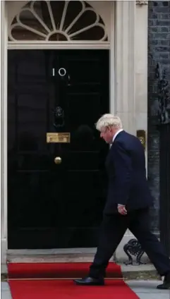  ?? FOTO: HANNAH MCKAY/ REUTERS/ RITZAU SCANPIX ?? Boris Johnson er i dag rykket ind i Downing Street 10 og har allerede for år tilbage lagt en vis afstand til sin vilde ungdom.