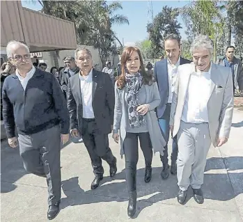  ??  ?? Condicione­s. Cristina quiere debatir en una universida­d y no en un canal de TV.