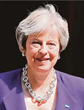  ?? FILE PIC ?? British Prime Minister Theresa May has shown newfound political chutzpah to rein in disruptive dissenters.