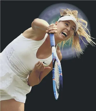  ??  ?? 0 Maria Sharapova may yet qualify for Wimbledon at two events held before the 22 May cut-off.
