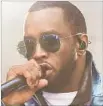  ?? Charles Sykes Invision / Associated Press ?? “PUFF DADDY” Combs has Bad Boy Family Reunion Tour.