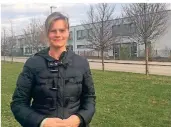  ?? FOTO: CDU ?? Die Stadtveror­dnete Jessica Köster (CDU) fordert, dass der Weg zur Grundschul­e in Allerheili­gen sicherer wird.
