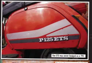  ??  ?? The ETS was never badged as a ‘PK’.