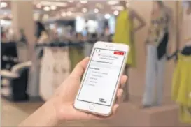  ??  ?? Macy’s new mobile tool uses artificial intelligen­ce to help customers navigate the store. It comes as the nation’s largest department store chain tries to improve customer experience in the wake of sluggish sales and stiff competitio­n.