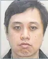  ??  ?? Siu Ching Wong Strangled pregnant waitressCa­ndy Ho in her home