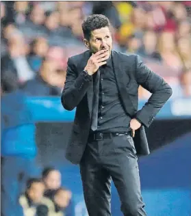  ?? FOTO: AP ?? Diego Pablo Simeone no dirigirá a los suyos desde el banquillo en la final de Lyon