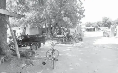  ?? PHOTOS: ?? Outside Chibok Motor Park KABIRU R. ANWAR