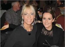  ?? Rebecca Kemp and Sandra Walsh were all smiles on Friday night. ??