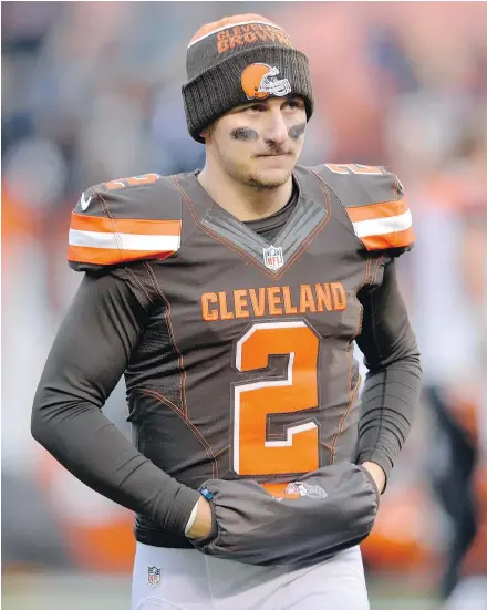  ?? — THE ASSOCIATED PRESS FILES ?? New Orleans Saints coach Sean Payton admits to talking with former Cleveland Browns quarterbac­k Johnny Manziel, but the team has no plans to sign him, Payton says.