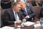  ?? GETTY IMAGES ?? Secretary of State Mike Pompeo has defended President Trump’s invitation to the Taliban.