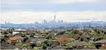  ??  ?? Auckland valuations reflect the city’s property hyperinfla­tion.