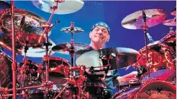  ?? CRAIG RENWICK ?? A memorial is planned for the late Neil Peart, a St. Catharines native and drummer for the Canadian band Rush.